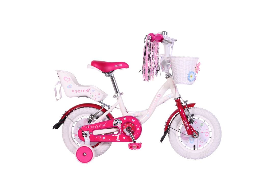 BICICLETA TOTEM NIÑA ARO 12 PRETTY GIRL COLOR BLANCO-0