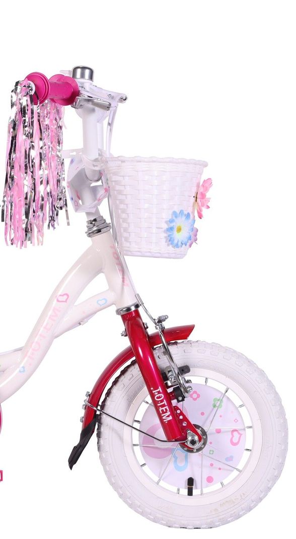 BICICLETA TOTEM NIÑA ARO 12 PRETTY GIRL COLOR BLANCO-3