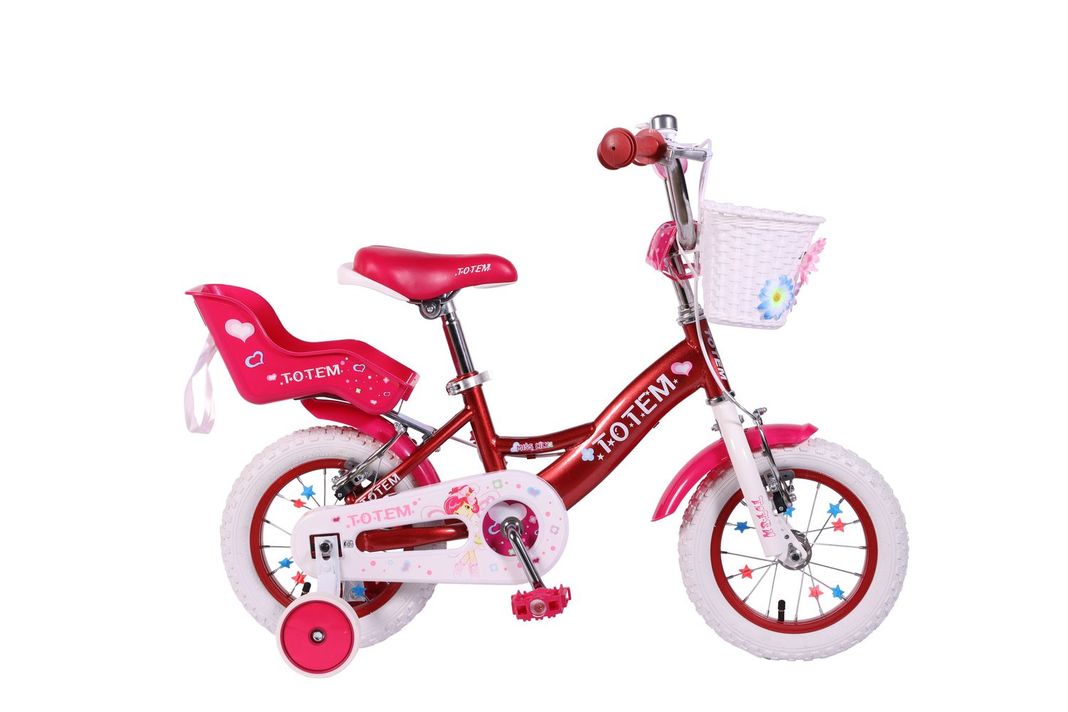 BICICLETA TOTEM NIÑA ARO 12 MISS LILLY COLOR FUCSIA-0