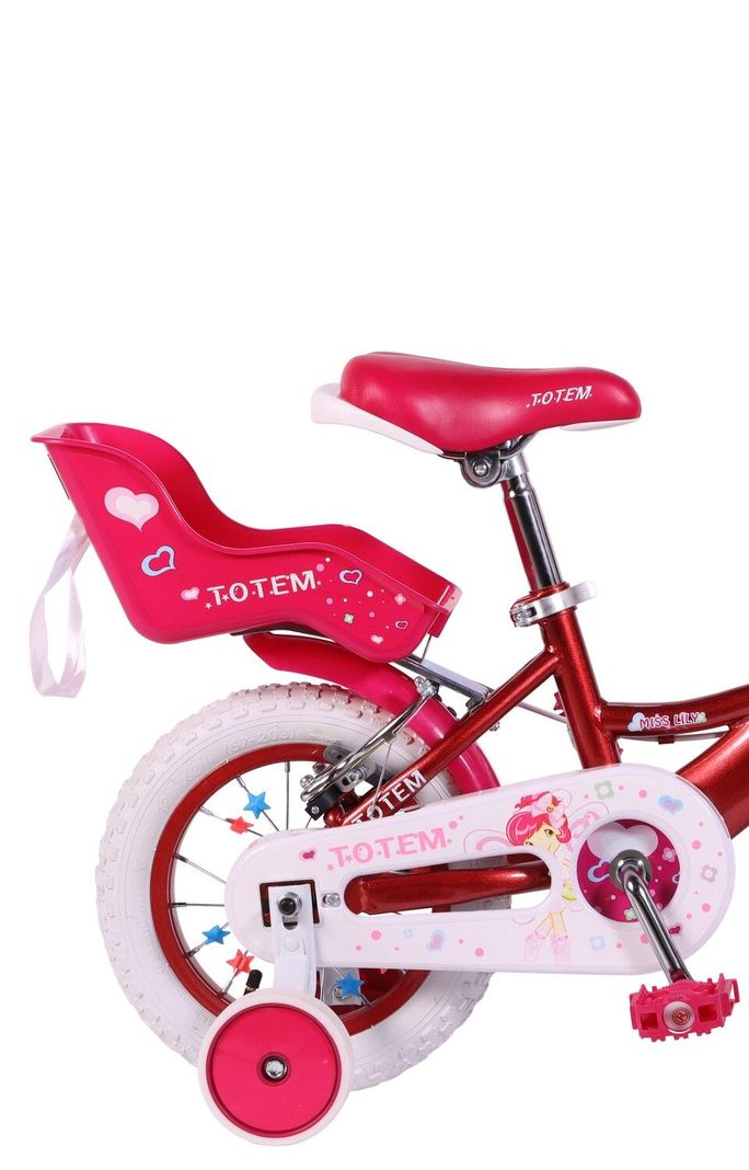 BICICLETA TOTEM NIÑA ARO 12 MISS LILLY COLOR FUCSIA-2