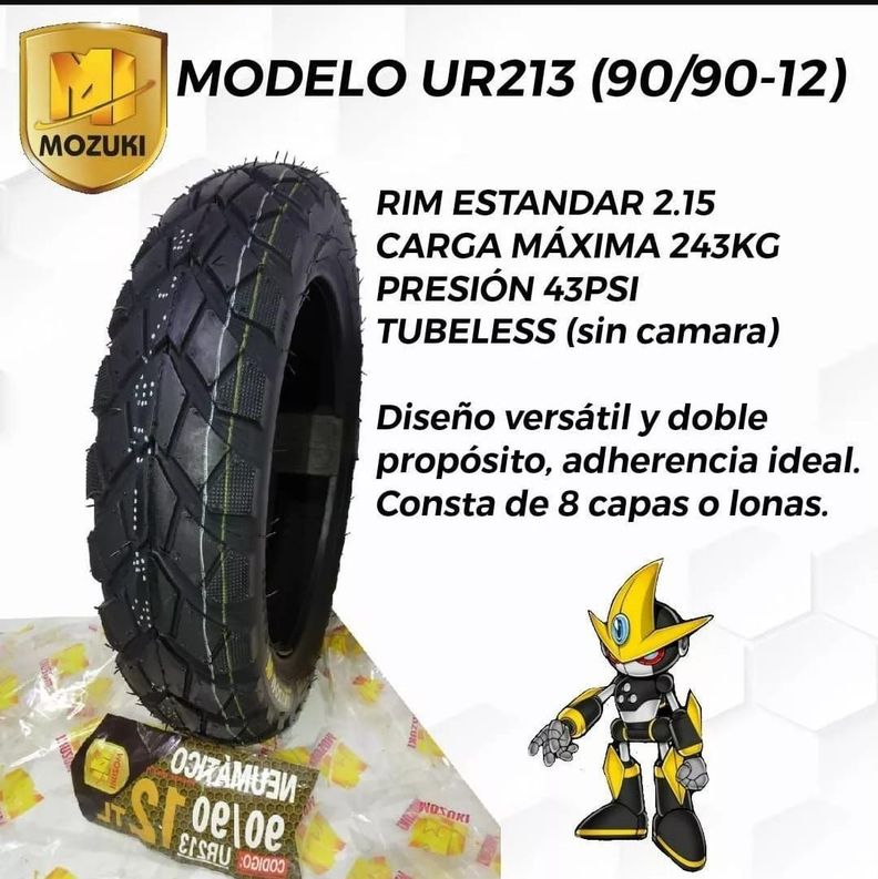 NEUMATICO DE MOTO  90/90/12 -1