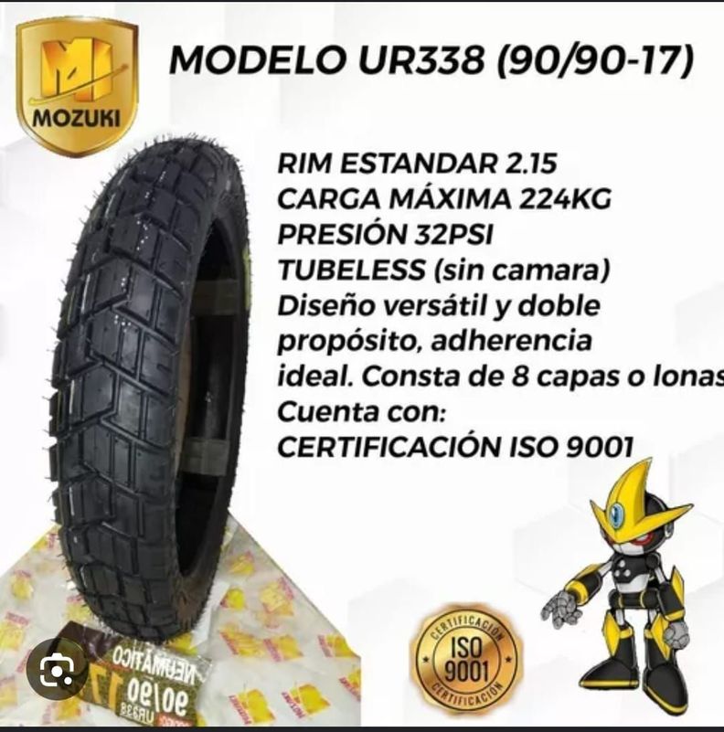 NEUMATICO PARA MOTO 90/90-17-1