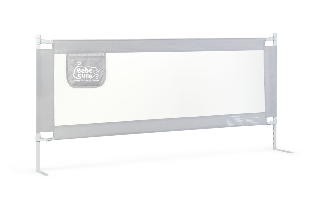 3 barandas Gris Para cama 2 plazas 150*200*200 cm Altura colchón hasta 27 cm-0