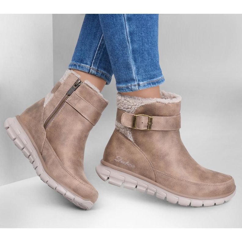 Bototos Mujer Synergy Diva Lane Beige Skechers-1