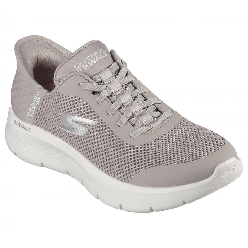 Zapatilla Mujer Go Walk Flex Grand Entry Beige Skechers-4