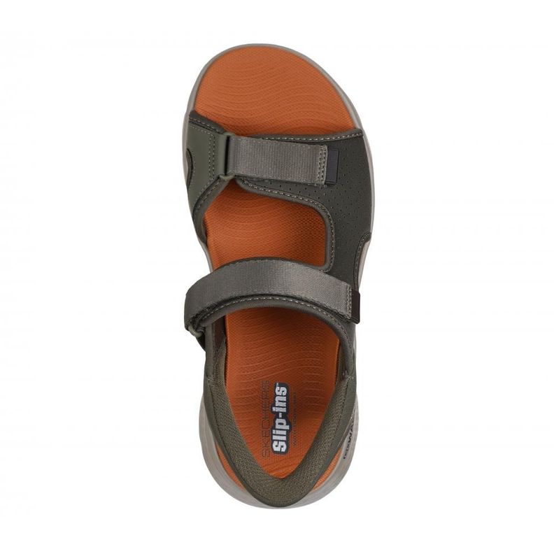 Sandalia Hombre Skechers Slip-ins: Go Walk Flex Sandal Verde-1