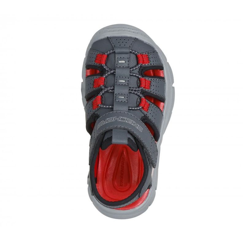 Sandalia Niño Relix Valdex Gris I Skechers-1