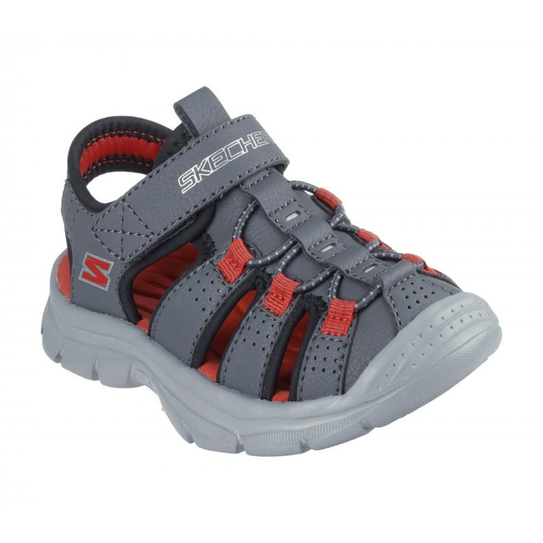 Sandalia Niño Relix Valdex Gris I Skechers-4