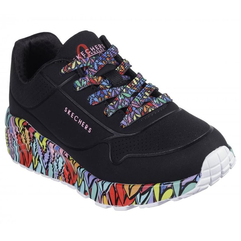 Zapatilla Niña Uno LiteSubtle Love Negro Skechers-4