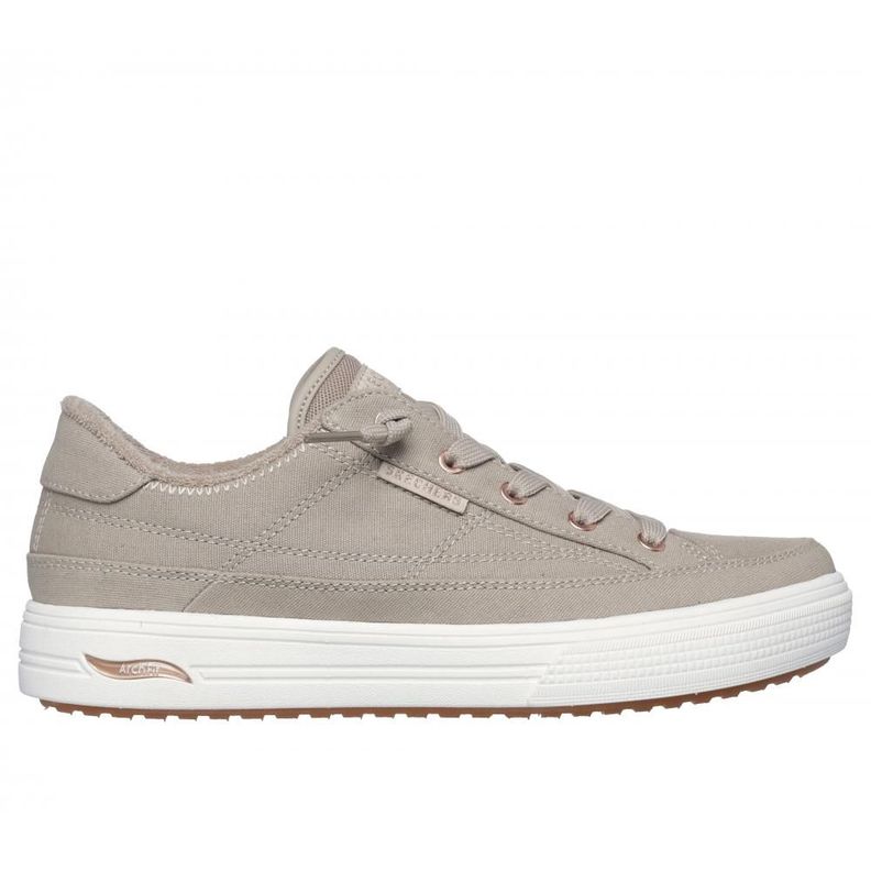 Zapatilla Mujer Arch Fit Arcade Meet Ya There Beige Skechers-0