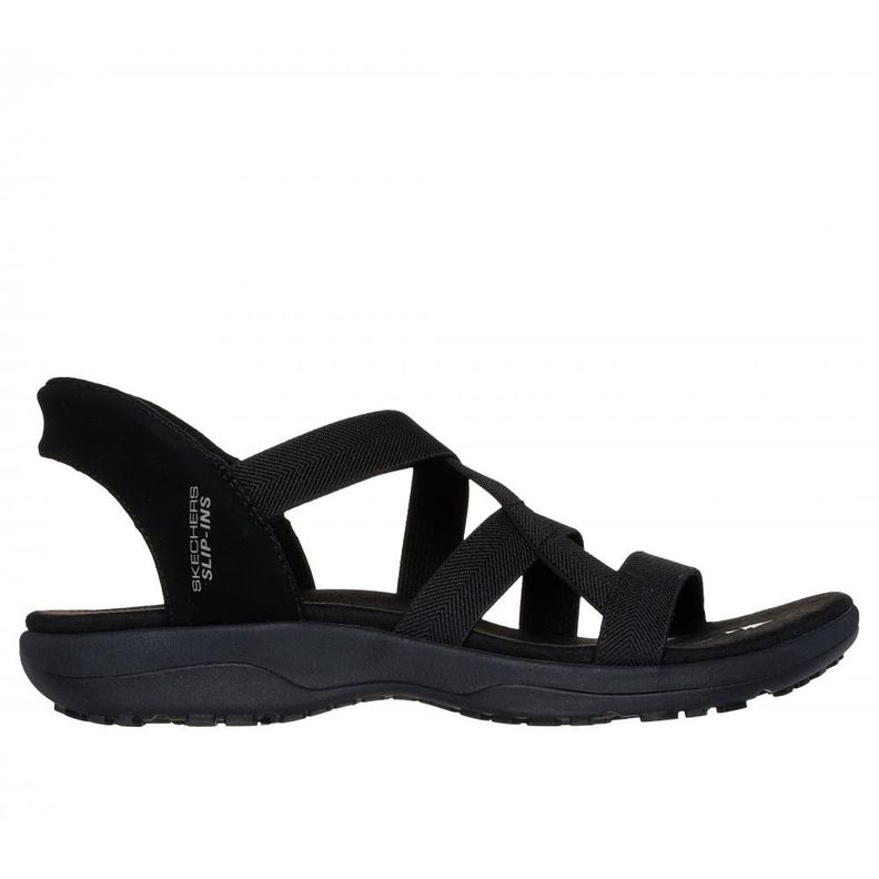 Sandalia Mujer Skechers Slip-ins: Reggae Slim Negro-0