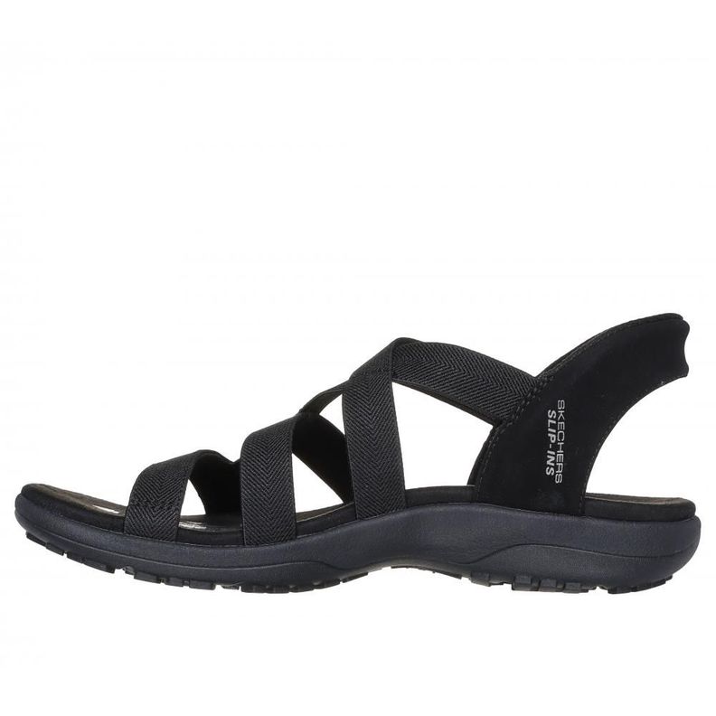 Sandalia Mujer Skechers Slip-ins: Reggae Slim Negro-3