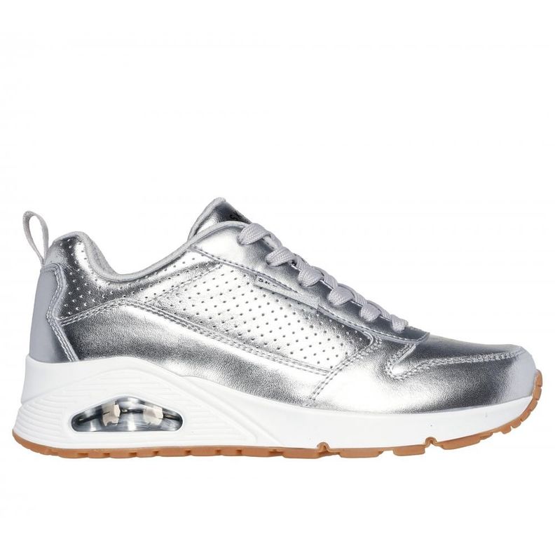 Zapatilla Mujer Uno Metallixs Gris Skechers-0