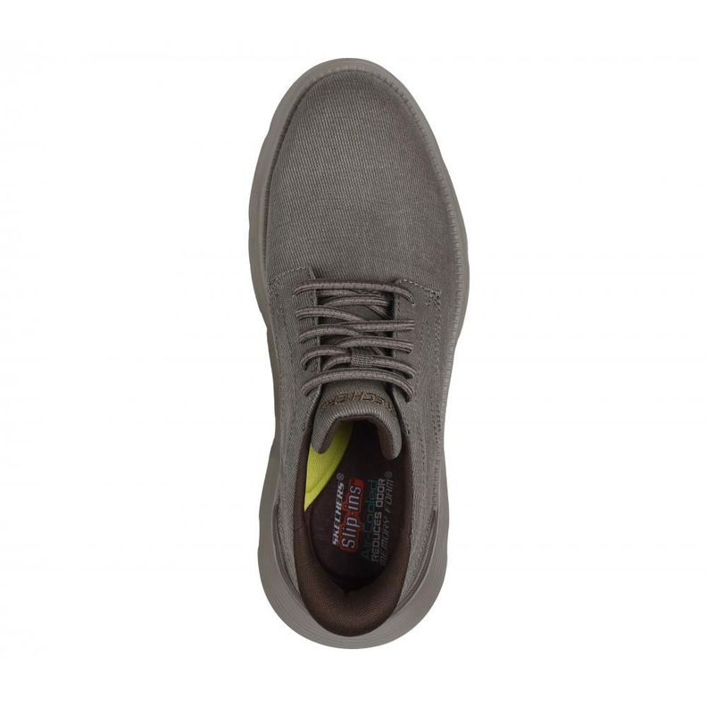 Zapato Hombre Garza Clive Beige Skechers-1
