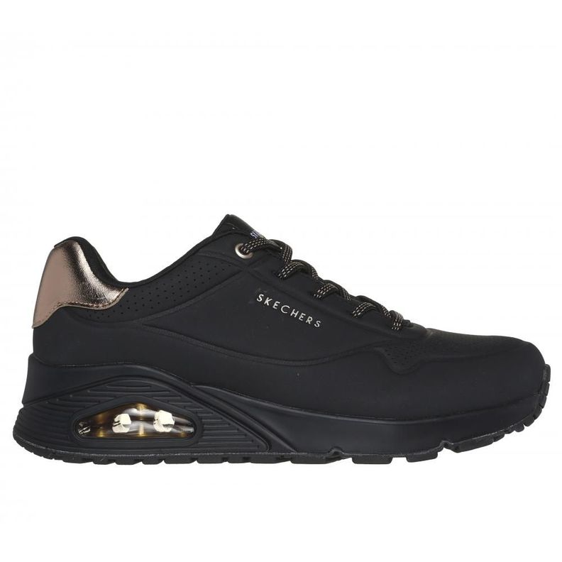 Zapatilla Mujer Uno Shimmer Away Negro Skechers-0