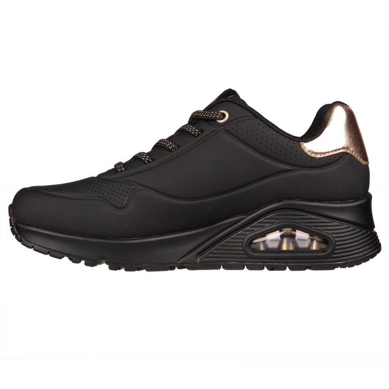 Zapatilla Mujer Uno Shimmer Away Negro Skechers-3