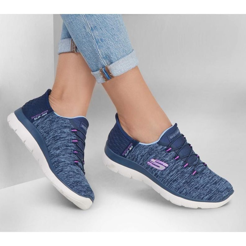 Zapatiila Mujer Skechers Slip-ins: Summits-Dazzling Haze Azul-1