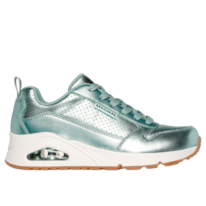 Zapatilla Mujer Uno Metallixs Celeste Skechers-0