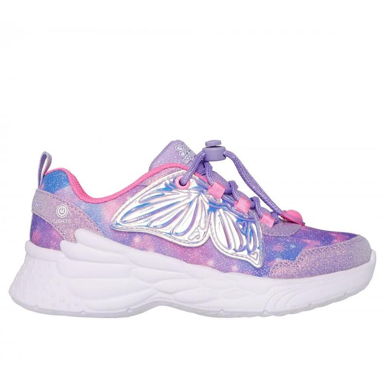 Zapatilla Niña Dream Racer Wing Brites Morado Skechers-0