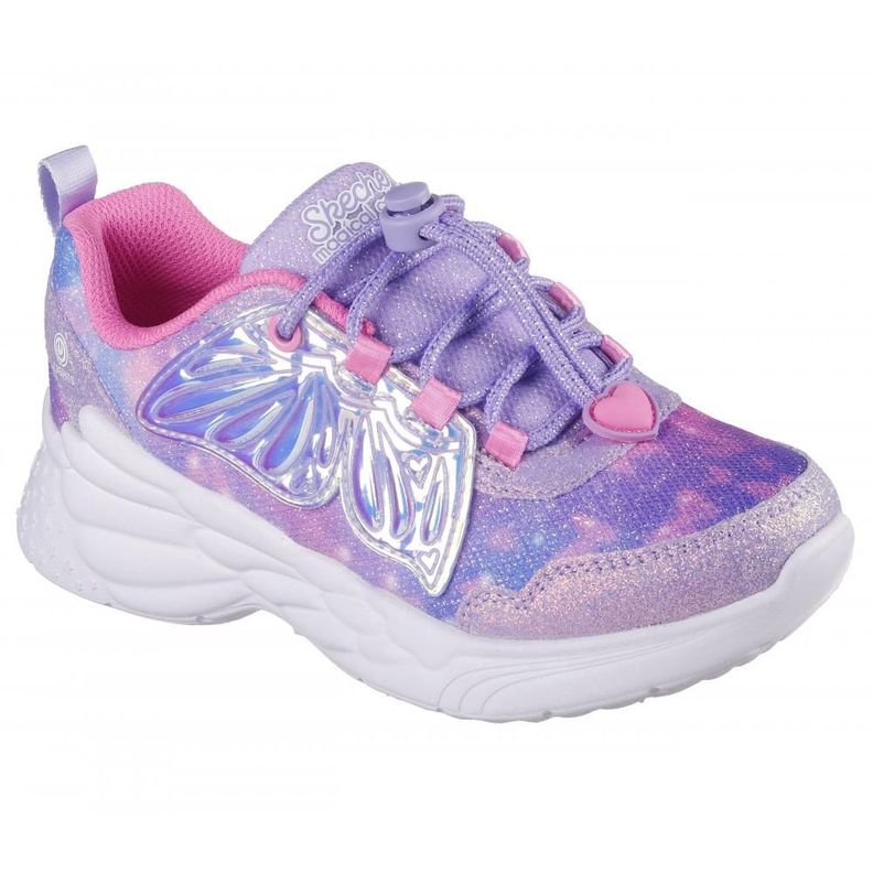 Zapatilla Niña Dream Racer Wing Brites Morado Skechers-4
