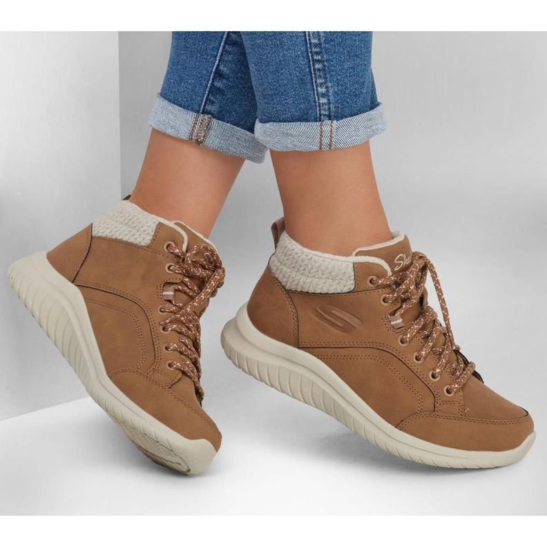 Botín Mujer Ultra Flex 2.0 Casual Mix Café Skechers-1