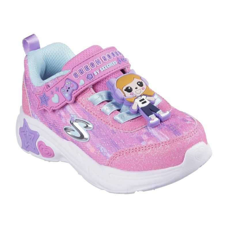 Zapatilla Niña Snuggle Sneaks Skech Squad Rosado MTSkechers-4