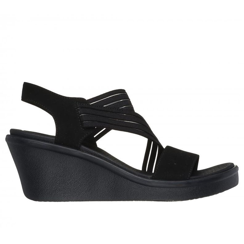 Sandalia Mujer Rumble On My Go To Negro Skechers-0
