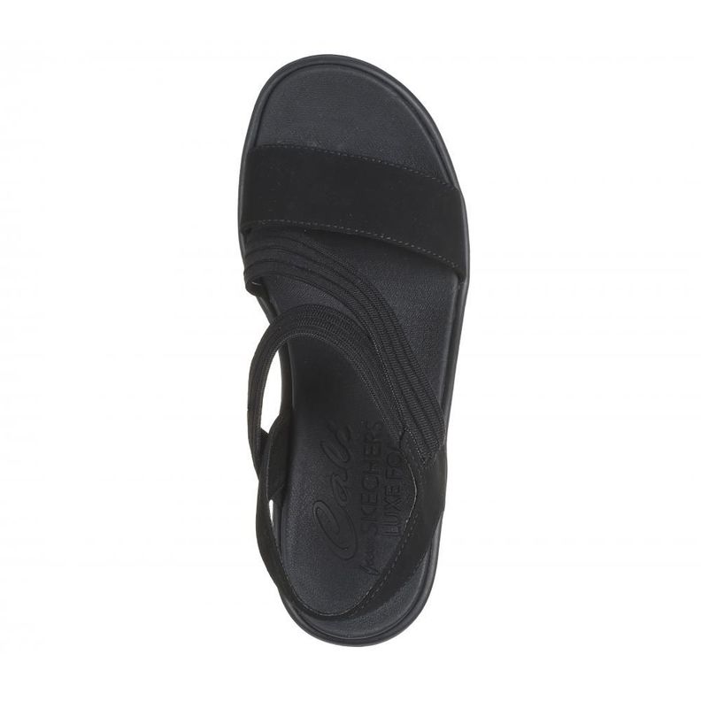 Sandalia Mujer Rumble On My Go To Negro Skechers-1