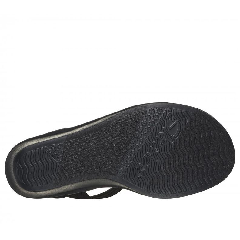 Sandalia Mujer Rumble On My Go To Negro Skechers-2