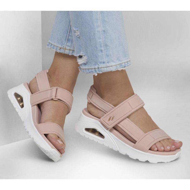 Sandalia Mujer Uno Summer Stand2 Rosado Skechers-1