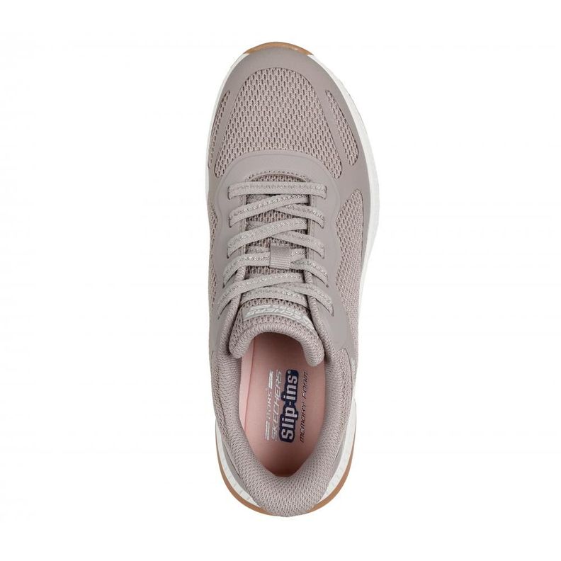 Zapatilla Mujer Bobs Squad 4 Beige Skechers-1