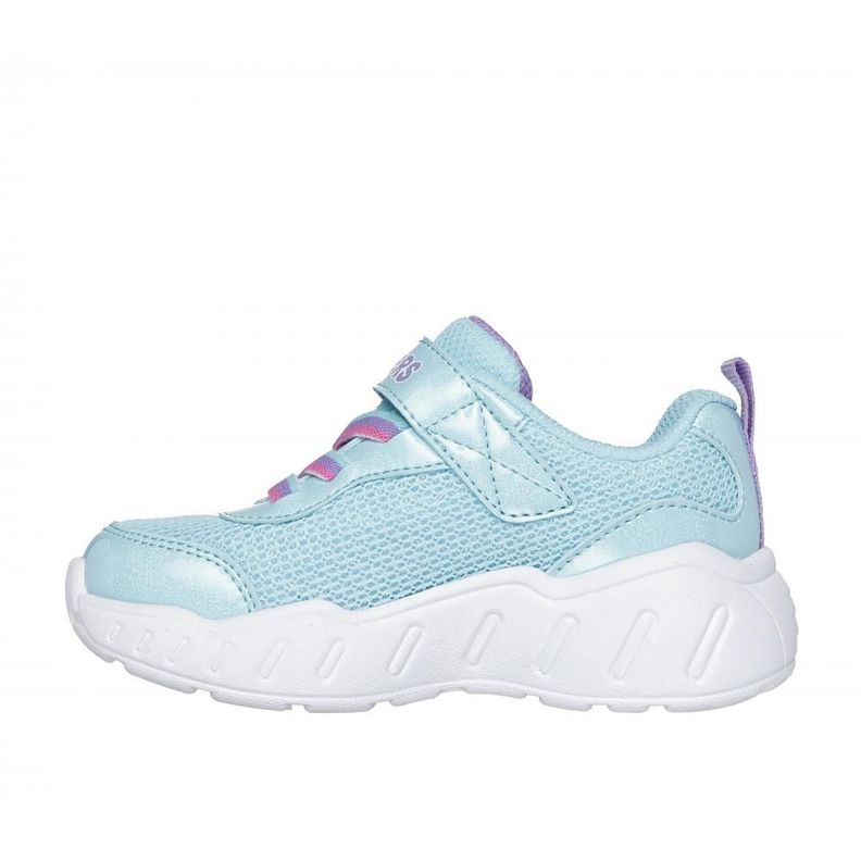 Zapatilla Niña Play Scene Fun Squad Celeste Skechers-3