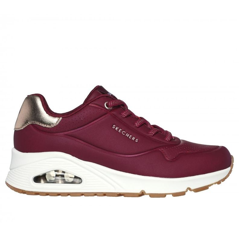 Zapatilla Mujer Uno Shimmer Away Rojo Skechers-0