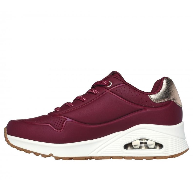 Zapatilla Mujer Uno Shimmer Away Rojo Skechers-4