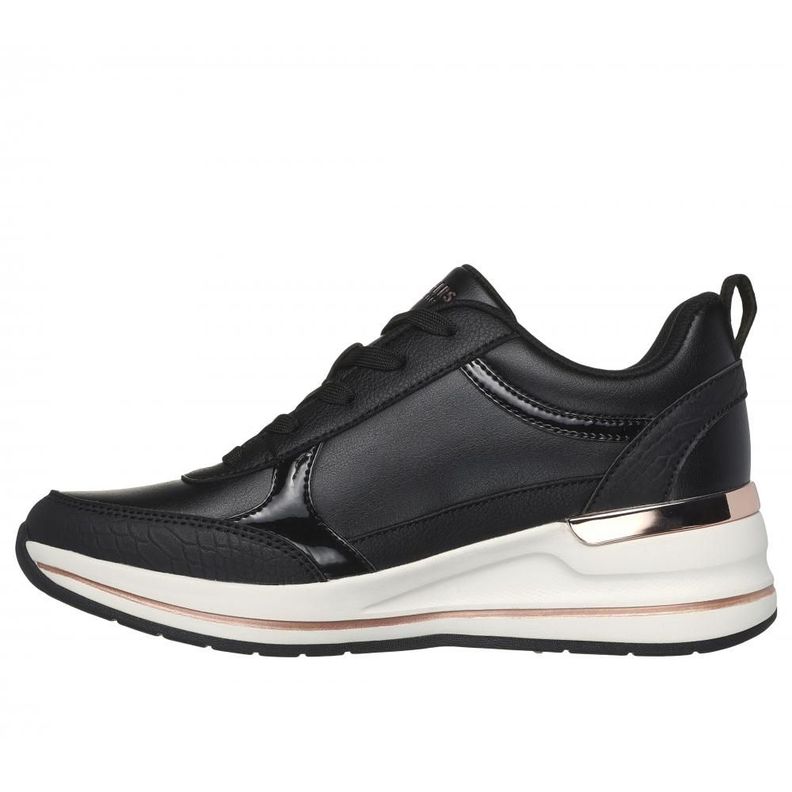 Zapatilla Mujer Billion 2 Mid Lace Up Negro Skechers-3