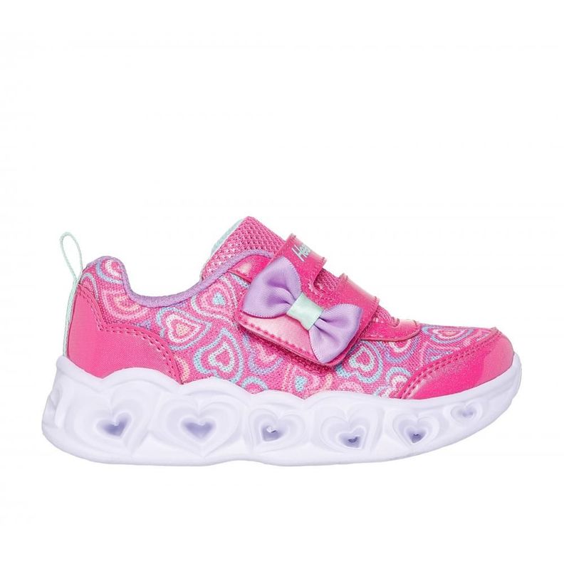 Zapatilla Niña Heart Lights Boogie Land Rosado Skechers-0