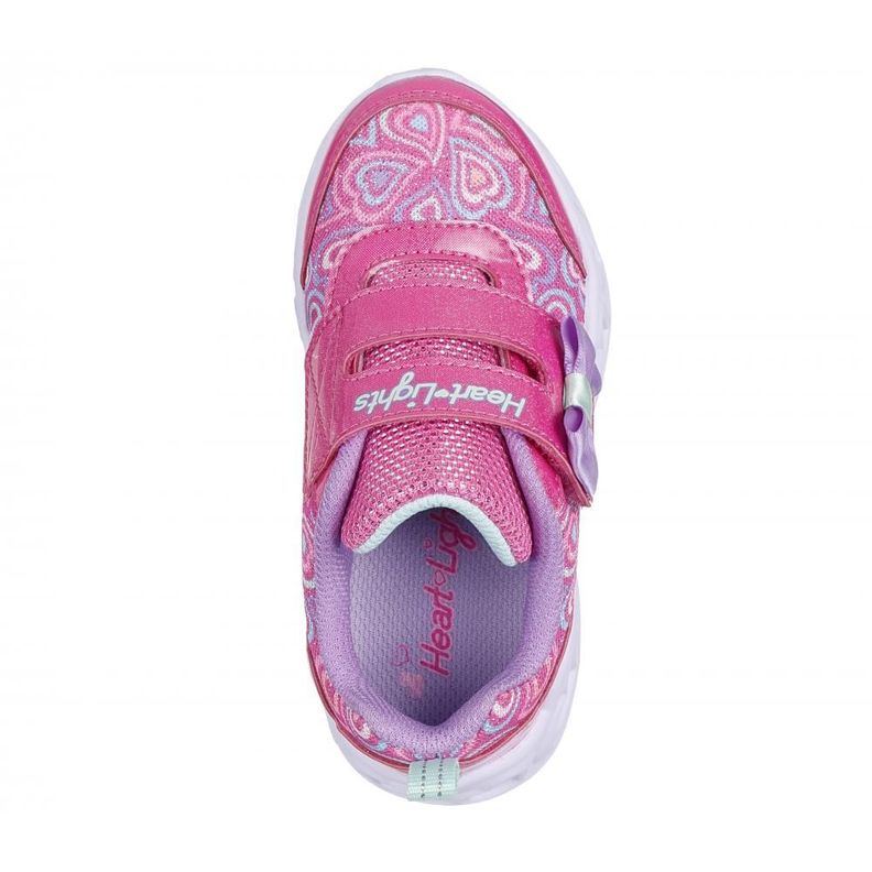Zapatilla Niña Heart Lights Boogie Land Rosado Skechers-1
