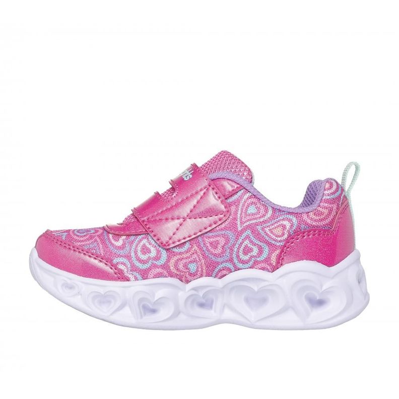 Zapatilla Niña Heart Lights Boogie Land Rosado Skechers-3