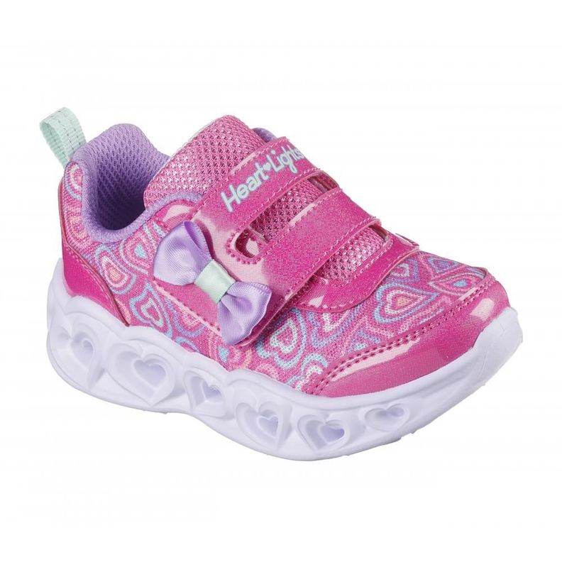Zapatilla Niña Heart Lights Boogie Land Rosado Skechers-4