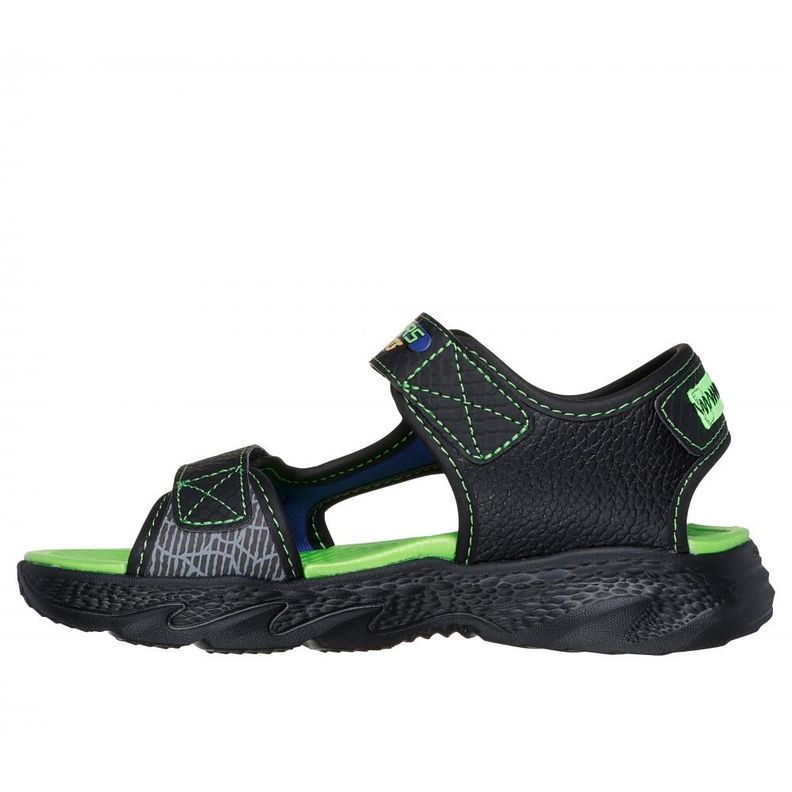 Sandalia Niño Creature-Splash Negro Skechers-3