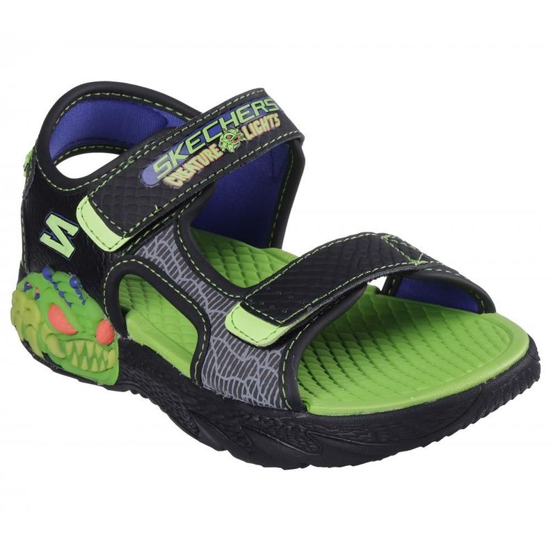 Sandalia Niño Creature-Splash Negro Skechers-4
