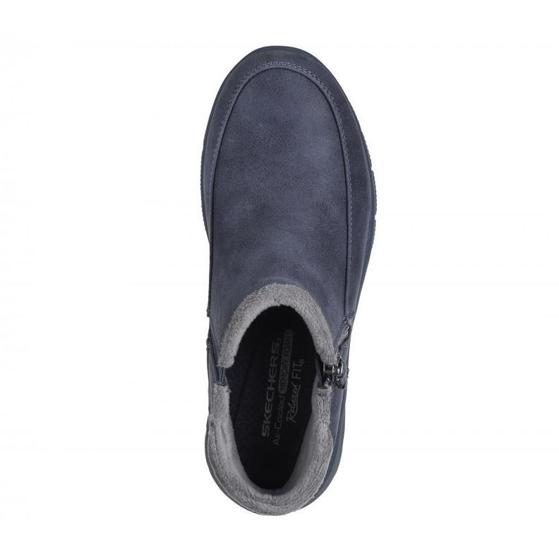 Botines Mujer Easy Going Into Fall Azul Skechers-1