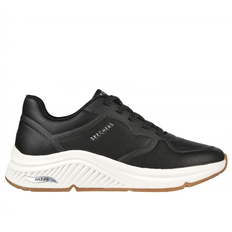 Zapatilla Mujer Arch Fit S-Miles  Mile Makers Negro Skechers