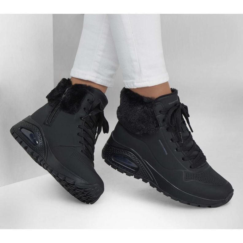 Botín Mujer Uno Rugged Fall Air Negro Skechers-1
