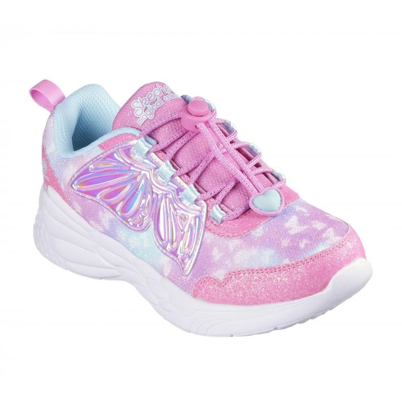 Zapatilla Niña Dream Racer Wing Brites Rosado Skechers-4