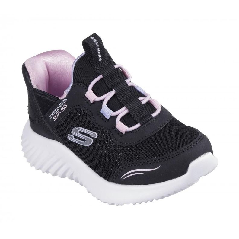 Zapatilla Niña Skechers Slip-ins: Bounder Negro-4