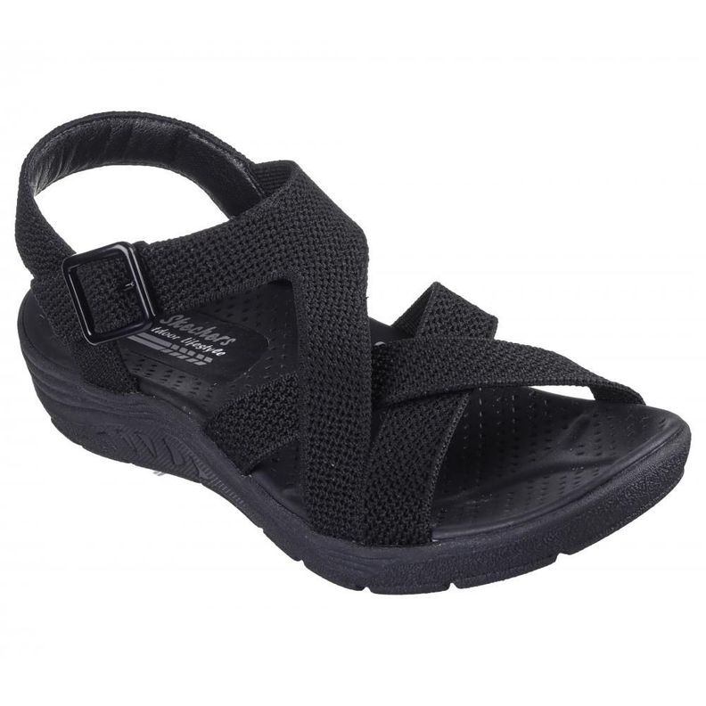 Sandalia Mujer Reggae Cup Clean Lines Negro Skechers-4