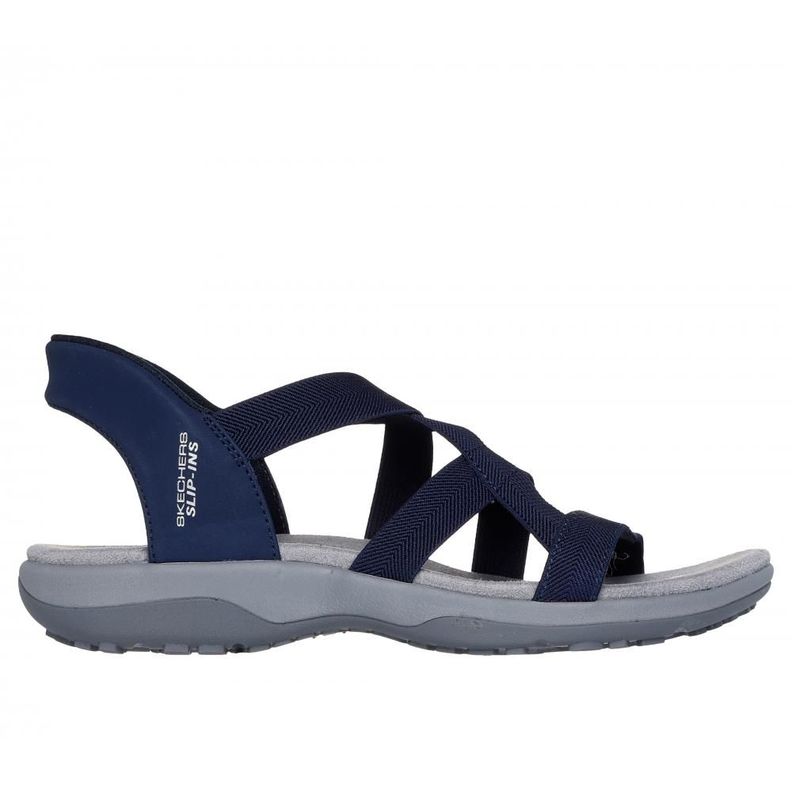 Sandalia Mujer Skechers Slip-ins: Reggae Slim Azul-0