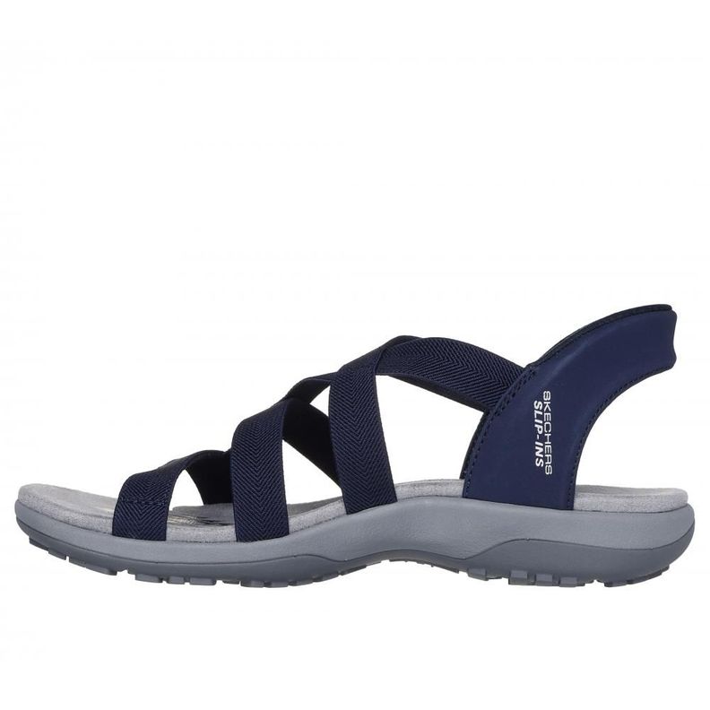 Sandalia Mujer Skechers Slip-ins: Reggae Slim Azul-3