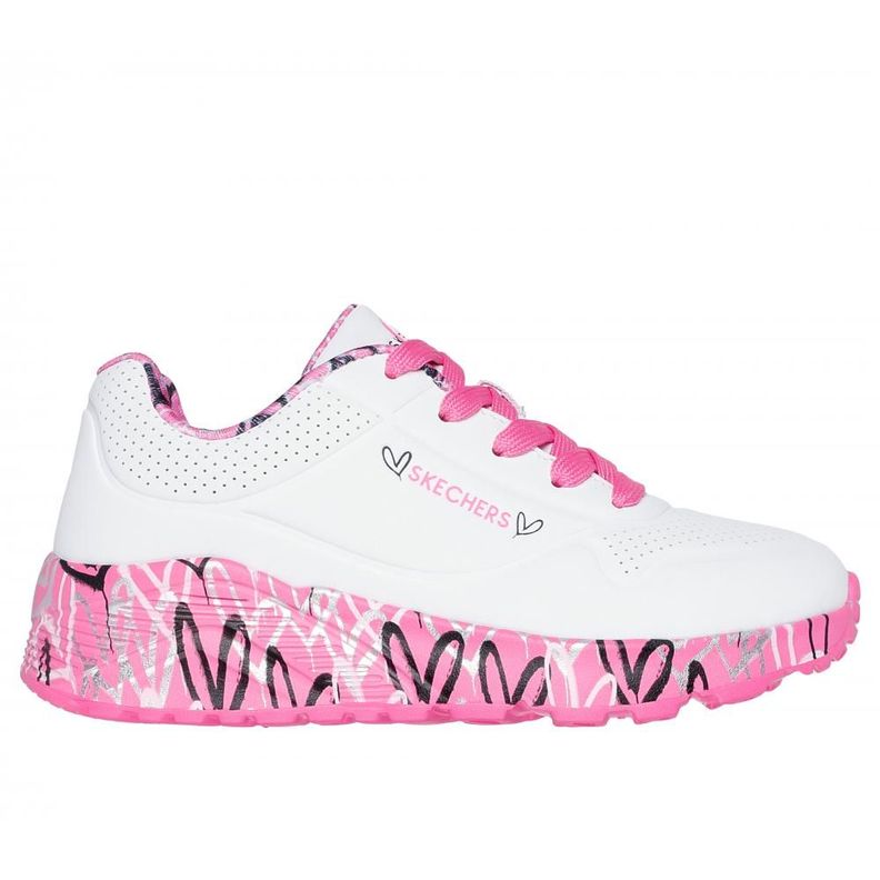 Zapatilla Niña Uno Lite Lovey Luv Blanco Skechers-0
